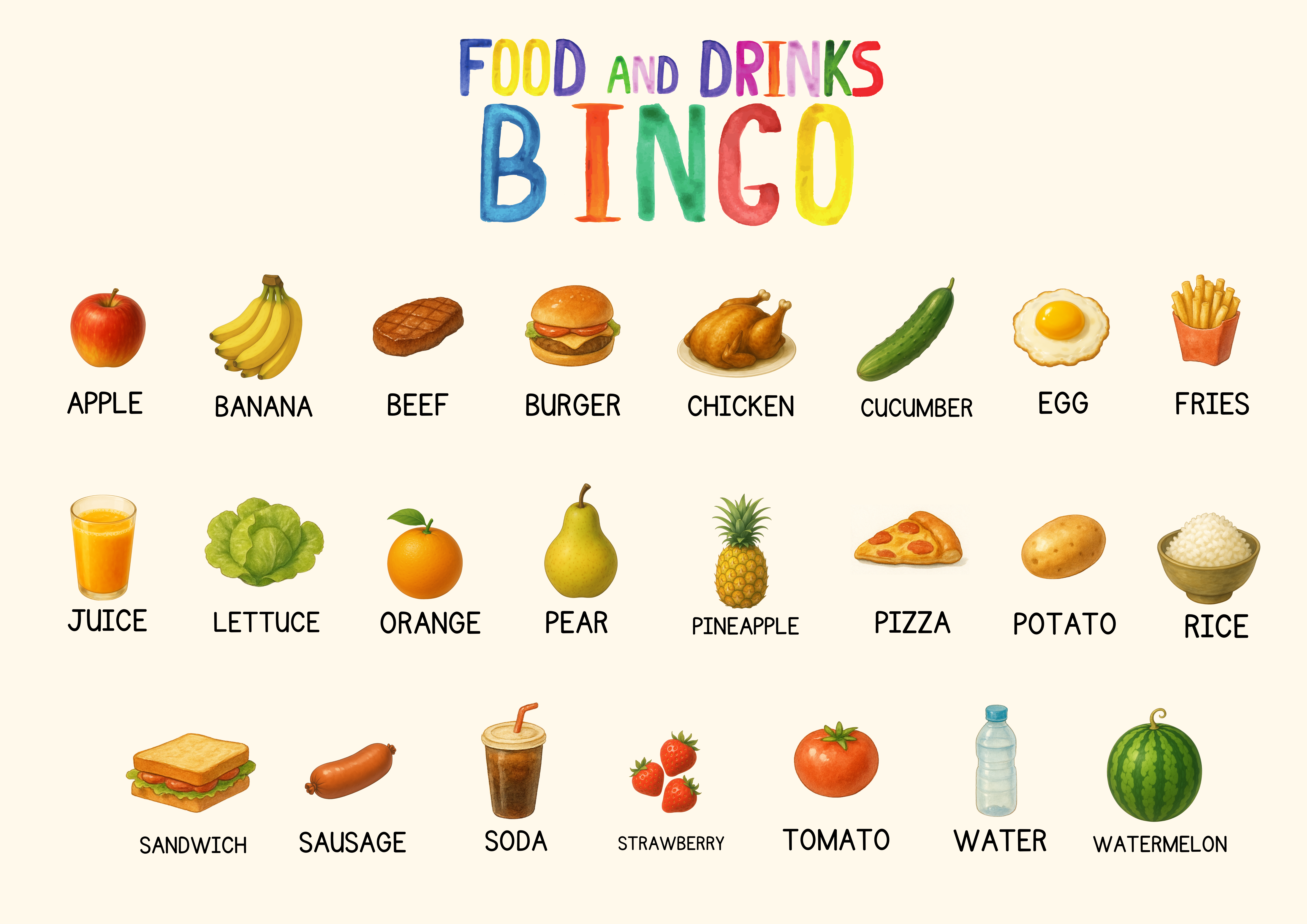 Food and drinks