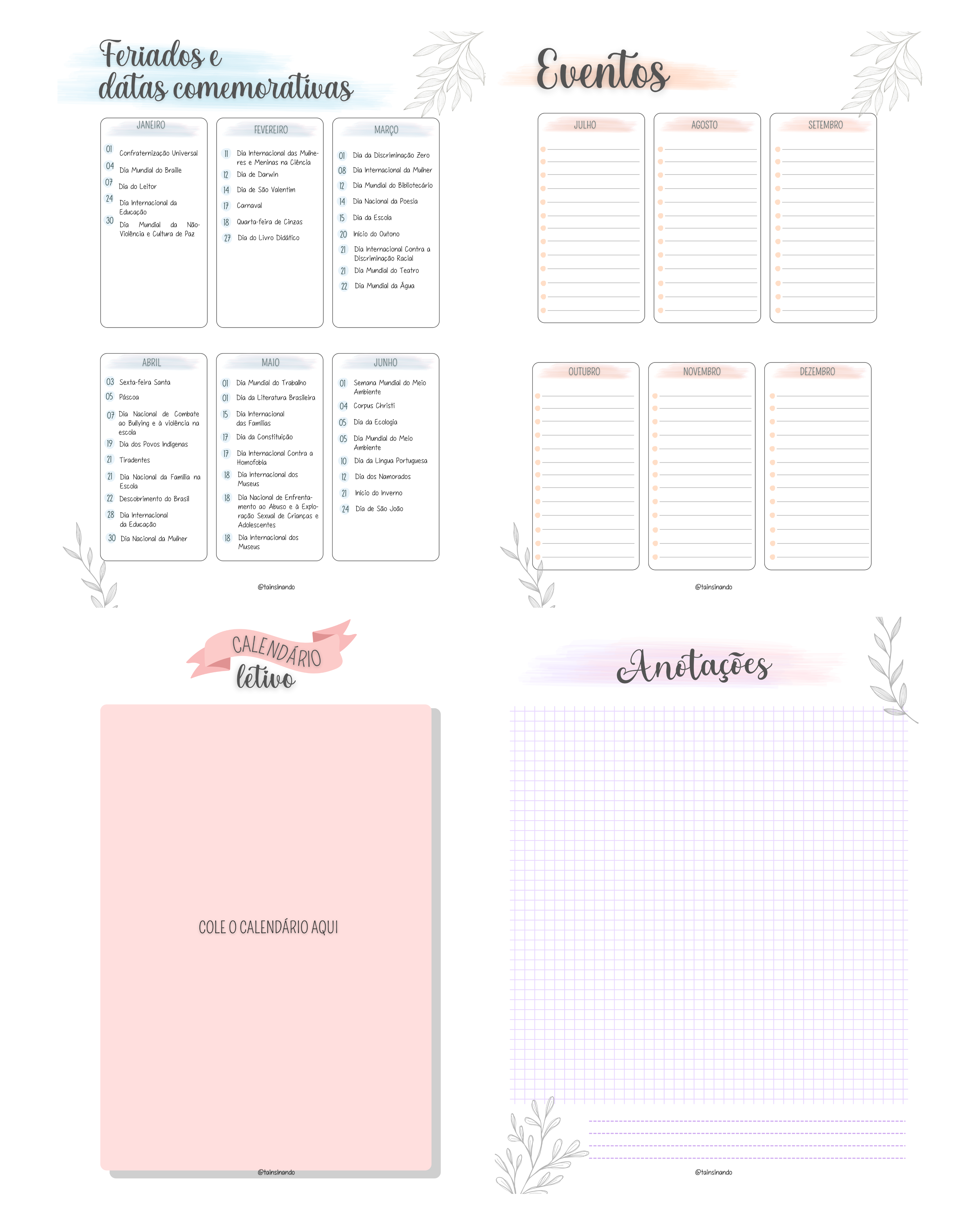 Planner 2026 - Colorido