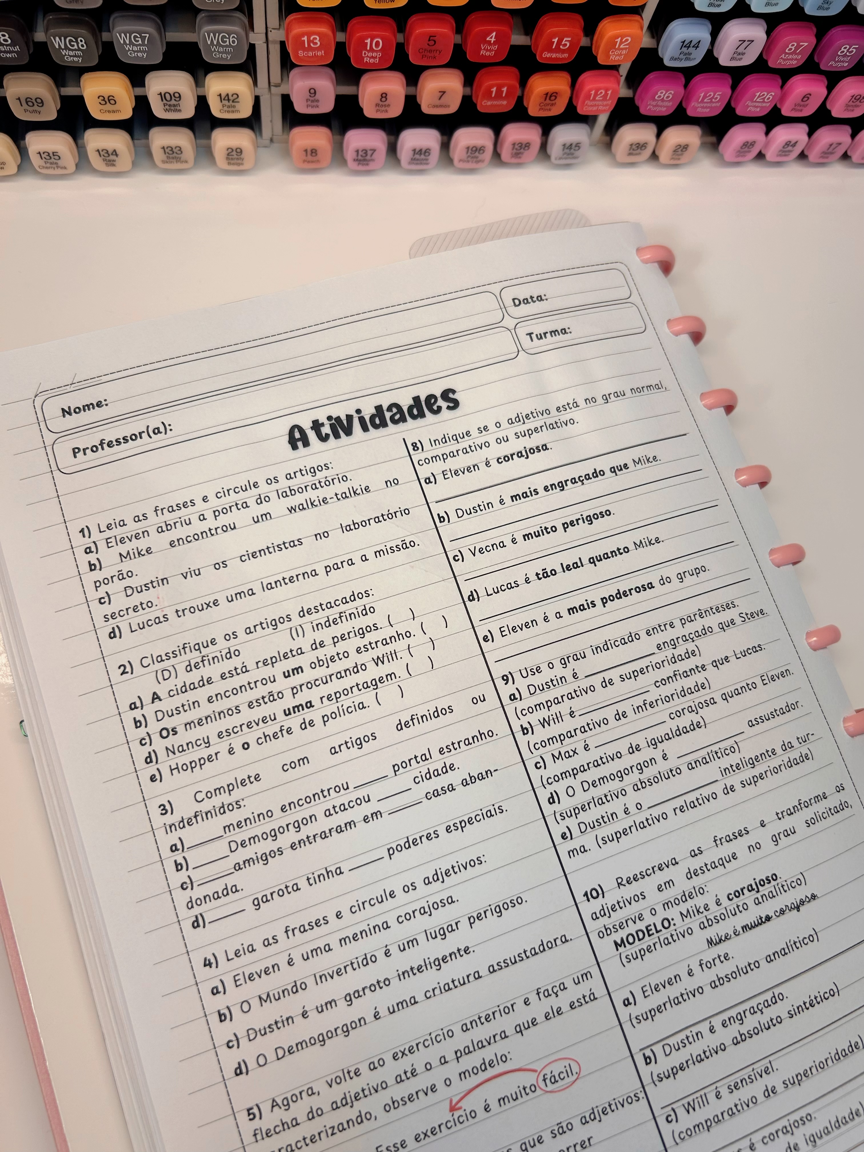 Artigos e Adjetivos